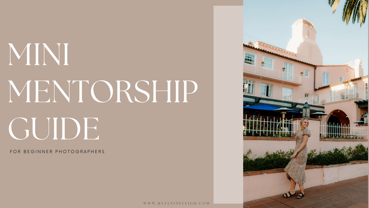 The Mini Mentorship Guide for beginner photographers